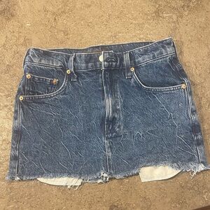 Mother denim mini skirt
